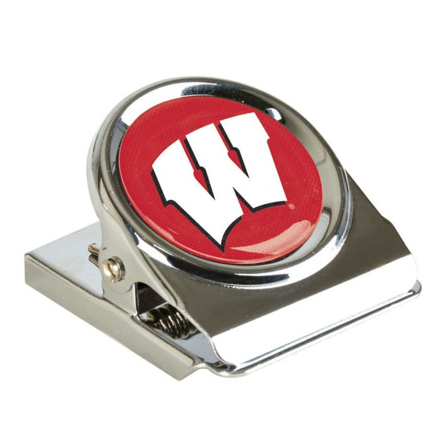 Wisconsin Badgers Metal Magnet Clip