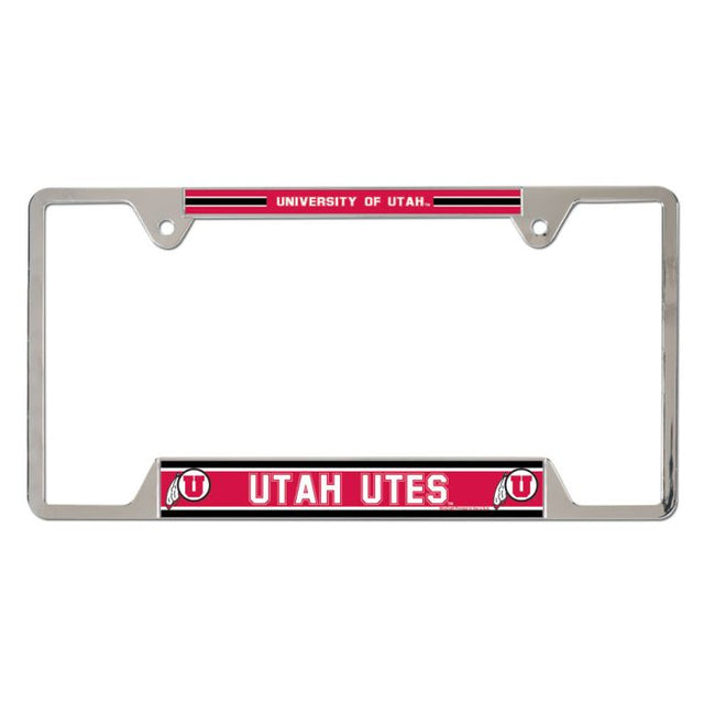 Utah Utes Metal License Plate Frame