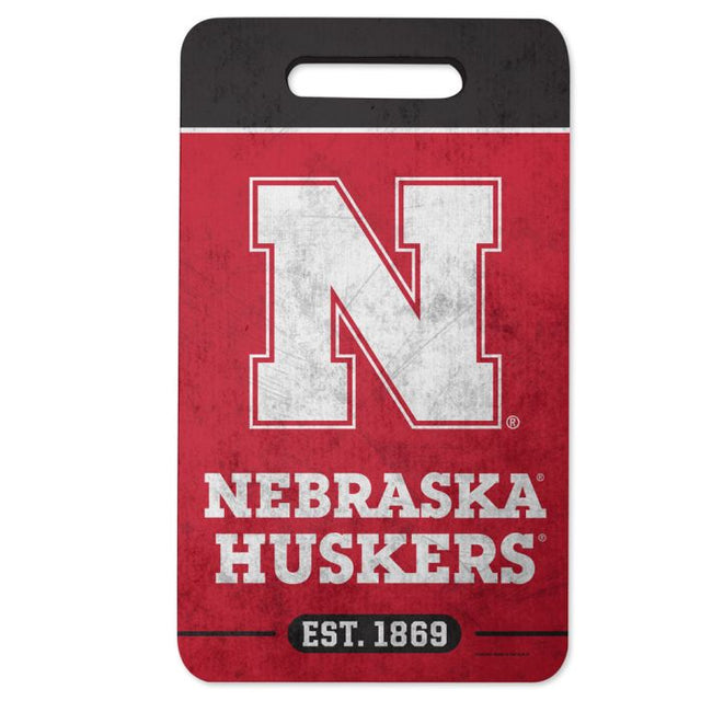 Cojín de asiento de los Nebraska Cornhuskers: almohadilla para rodillas, 10 x 17