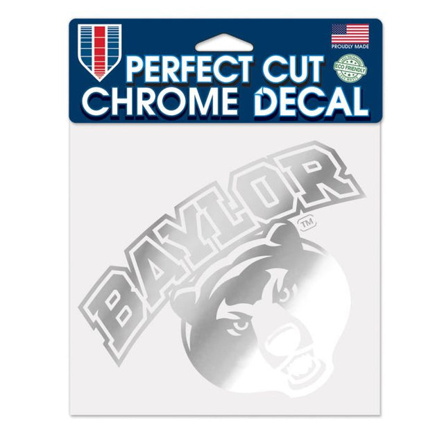 Baylor Bears Chrome Perfect Cut Decal 6" x 6"