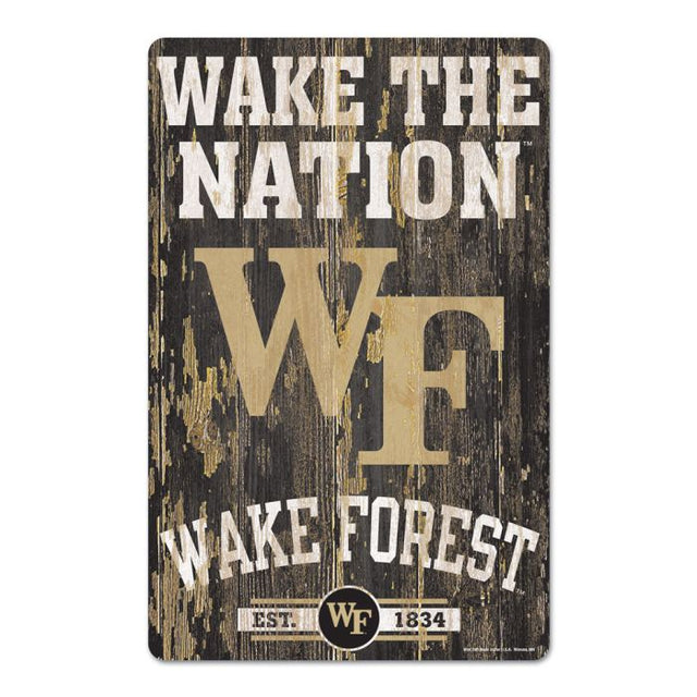 Wake Forest Demon Deacons SLOGAN Wood Sign 11" x 17" 1/4" thick