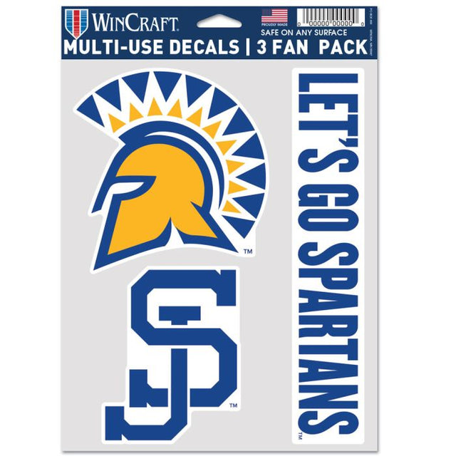 PAQUETE PARA 3 FANÁTICOS DE LOS SAN JOSÉ STATE SPARTANS PAQUETE PARA 3 FANÁTICOS DE USO MÚLTIPLE