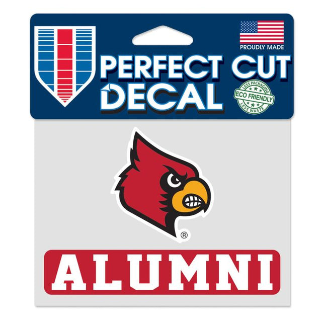 Louisville Cardinals Louisville Alumni Perfect Cut Color Decal 4.5" x 5.75"