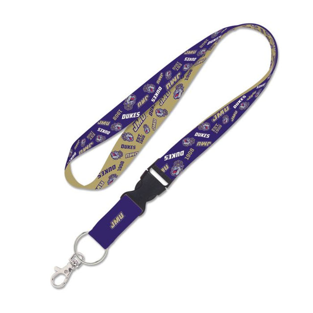 James Madison Dukes SCATTERPRINT Lanyard w/detachable buckle 1"