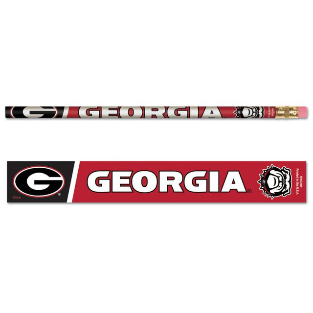 Paquete de 6 lápices de Georgia Bulldogs