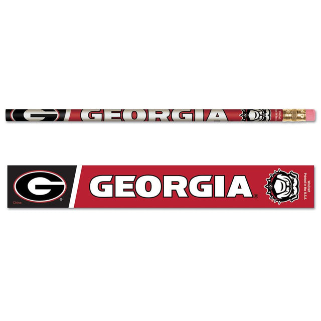 Paquete de 6 lápices de Georgia Bulldogs