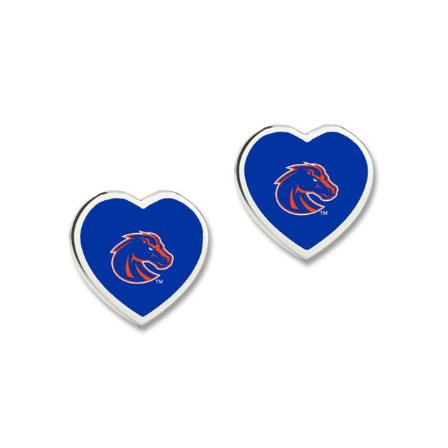 Boise State Broncos HEART EARRINGS Earrings w/3D Heart