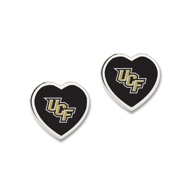 UCF Knights 心形耳环 带 3D 心形的耳环