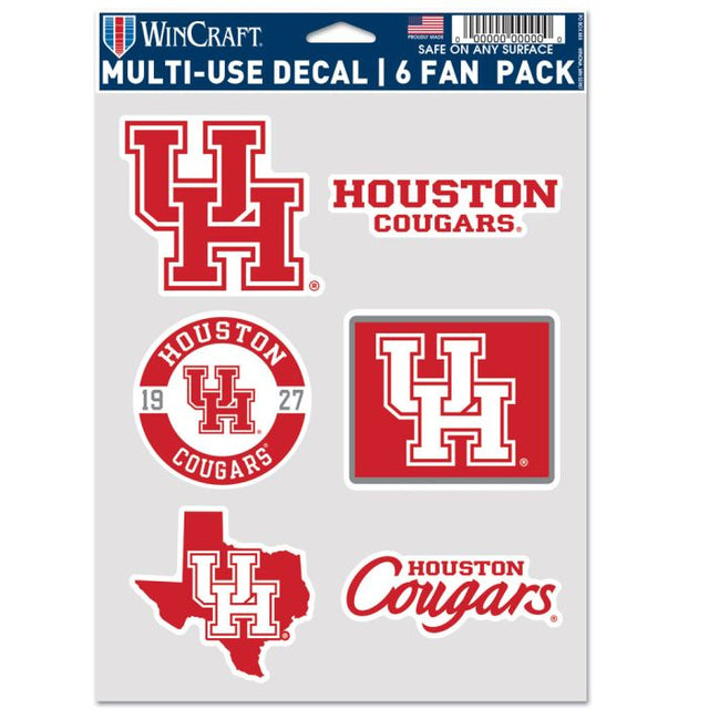 Paquete de 6 ventiladores multiusos de los Houston Cougars