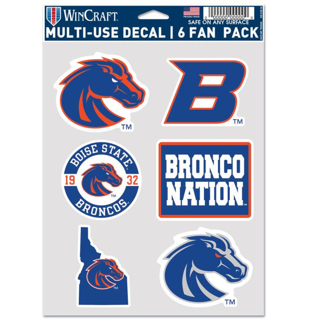 Boise State Broncos Multi Use 6 FAN PACK