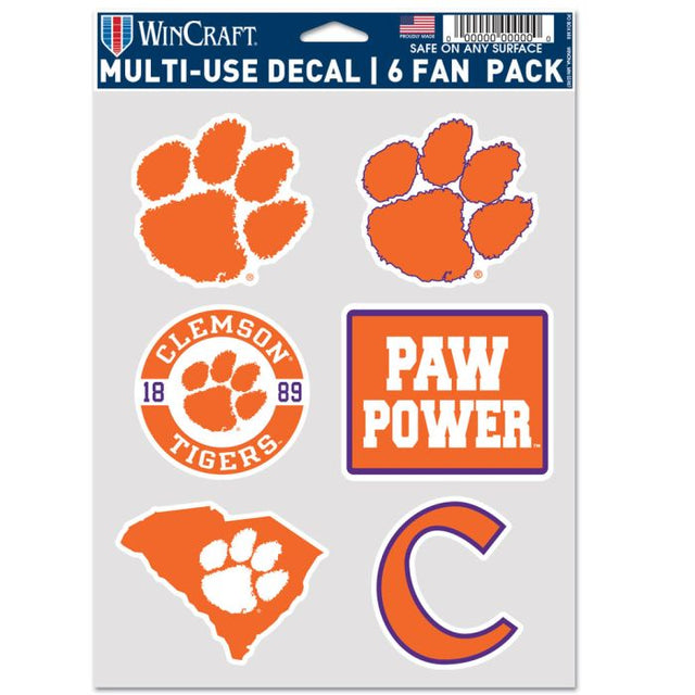 Clemson Tigers Multi Use 6 FAN PACK