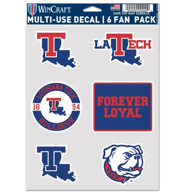 Louisiana Tech Bulldogs Multi Use 6 Fan pack