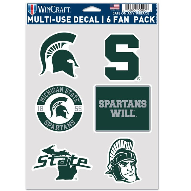 Michigan State Spartans Multi Use 6 FAN PACK