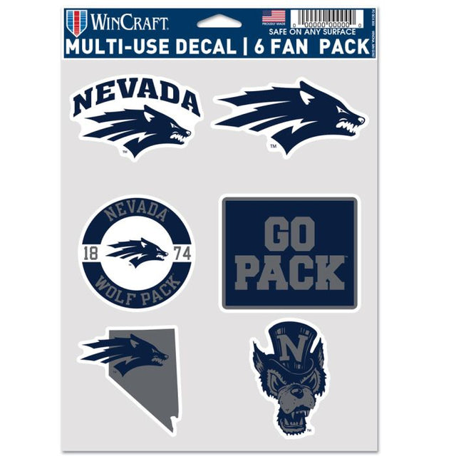 Paquete de 6 abanicos multiusos de Nevada Wolf Pack