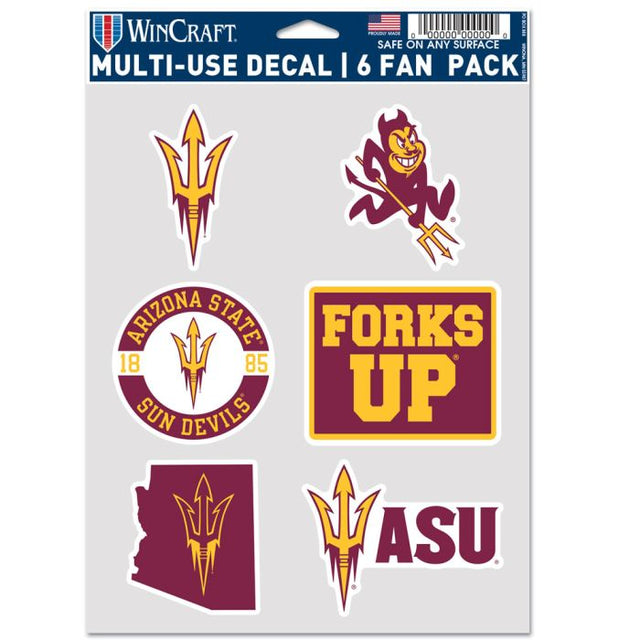 Arizona State Sun Devils Multi Use 6 FAN PACK