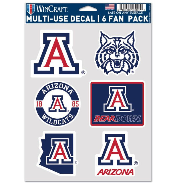 Arizona Wildcats Multi Use 6 FAN PACK