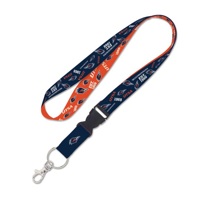 Texas San Antonio Roadrunners SCATTERPRINT Lanyard w/detachable buckle 1"