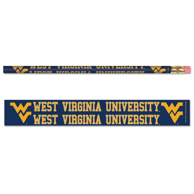 West Virginia Mountaineers Pencil 6-pack