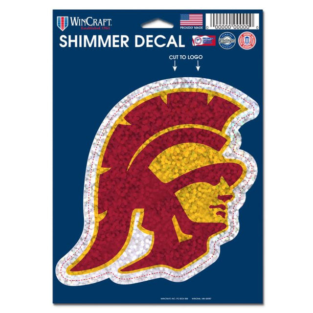 Calcomanías brillantes de los USC Trojans de 5" x 7"