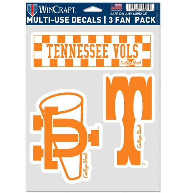 Tennessee Volunteers /College Vault Multi Use 3 FAN PACK