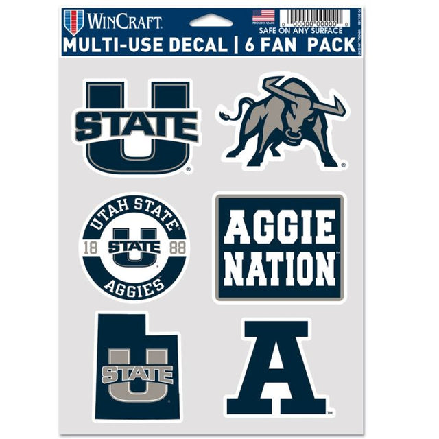 Utah State Aggies Multi Use 6 FAN PACK