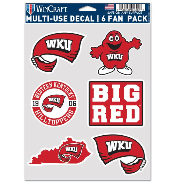 Western Kentucky Hilltoppers Multi Use 6 FAN PACK