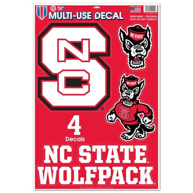 NC State Wolfpack Multi-Use Decal 11" x 17"