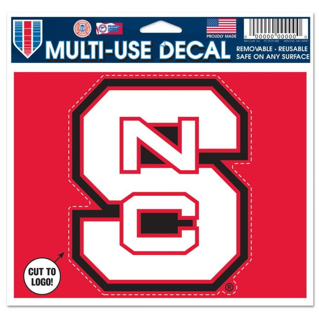 NC State Wolfpack Multi-Use Decal - cut to logo 5" x 6"