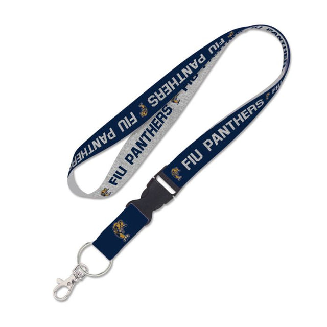 Florida International Panthers HEATHERED Lanyard w/detachable buckle 1"