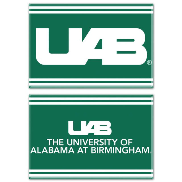 Alabama at Birmingham Blazers Rectangle Magnet, 2pack 2" x 3"