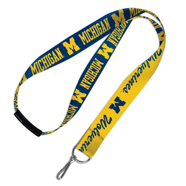 Cordones de los Wolverines de Michigan con cierre de seguridad de 1"