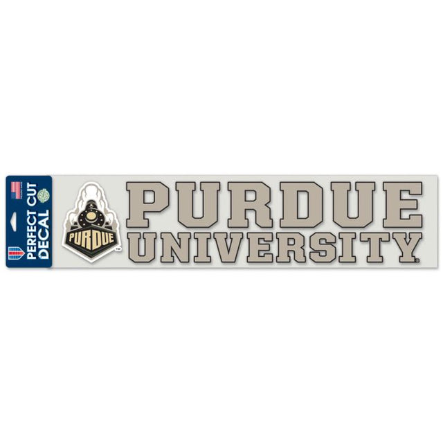 Calcomanías de corte perfecto de Purdue Boilermakers de 4" x 17"