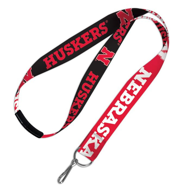 Cordones de los Nebraska Cornhuskers con cierre de seguridad de 1"