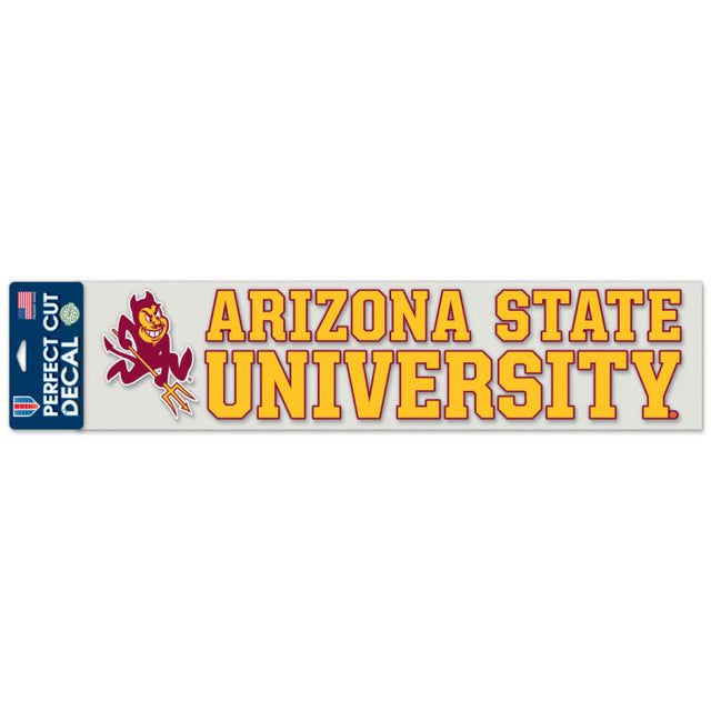 Calcomanías de corte perfecto de Arizona State Sun Devils de 4" x 17"