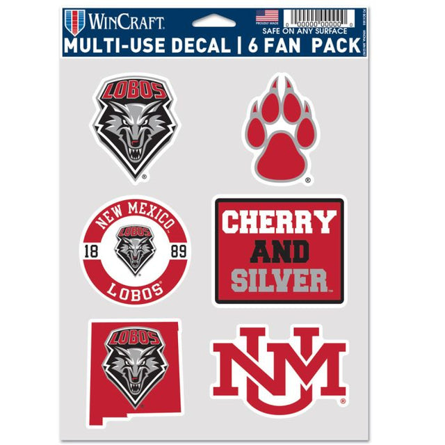 New Mexico Lobos Multi Use 6 fan pack