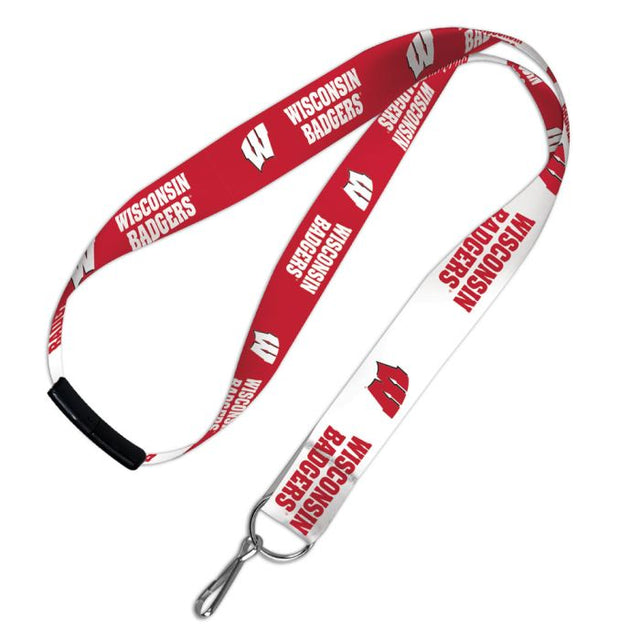 Wisconsin Badgers Lanyards w/Breakaway 1"