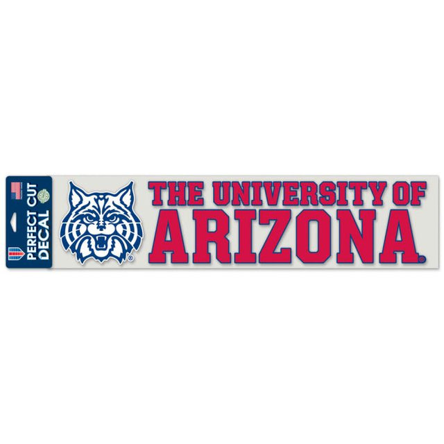 Arizona Wildcats Perfect Cut Decals 4" x 17"