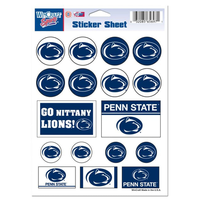 Penn State Nittany Lions Vinyl Sticker Sheet 5" x 7"