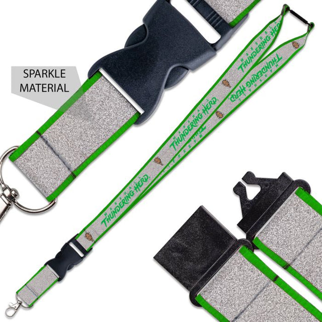 Marshall Thundering Herd Lanyard w/Buckle Glitter 1"