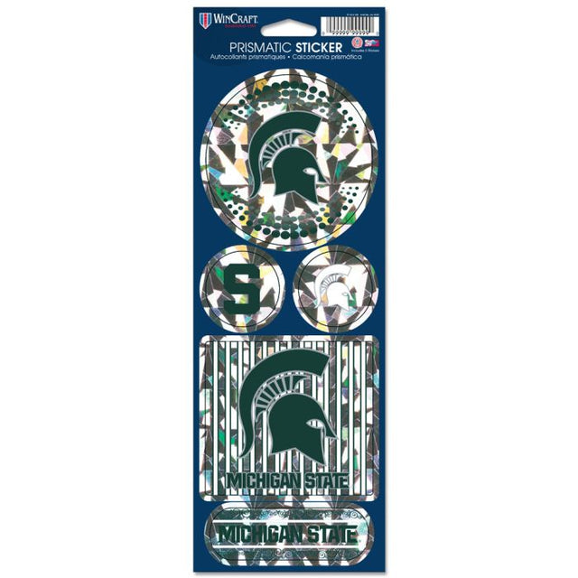 Michigan State Spartans Prismatic Decal 4" x 11"