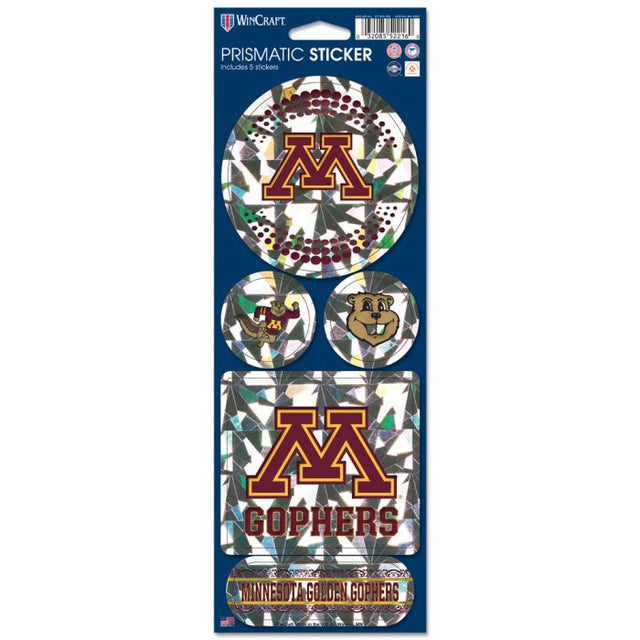 Minnesota Golden Gophers Prismatic Decal 4" x 11"