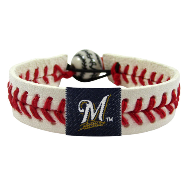 Pulsera clásica de béisbol de los Cerveceros de Milwaukee CO