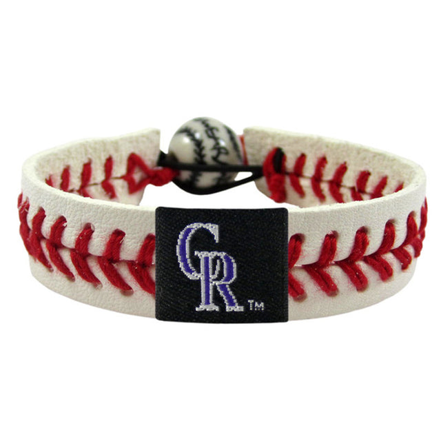 Pulsera clásica de béisbol de los Colorado Rockies