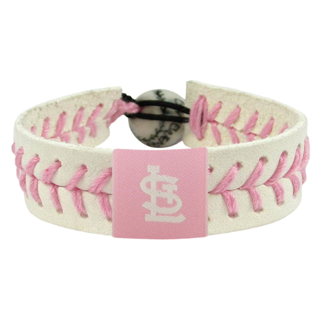 Pulsera de béisbol rosa de los St. Louis Cardinals CO