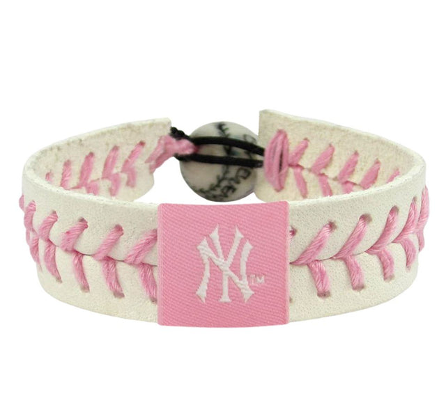 Pulsera de béisbol rosa de los New York Yankees CO