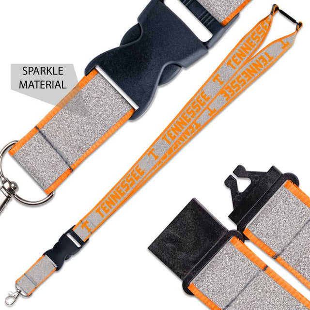 Tennessee Volunteers Lanyard w/Buckle Glitter 1"