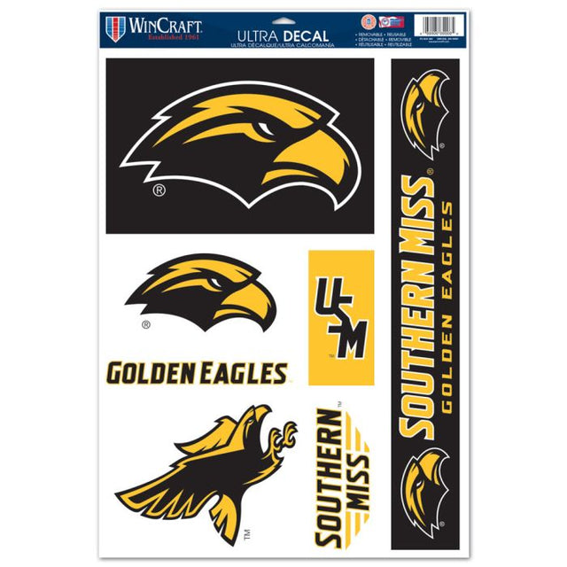 Calcomanía multiusos de Southern Miss Golden Eagles, 11" x 17"