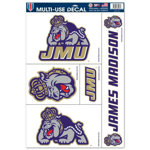 James Madison Dukes Multi Use Decal 11" x 17"