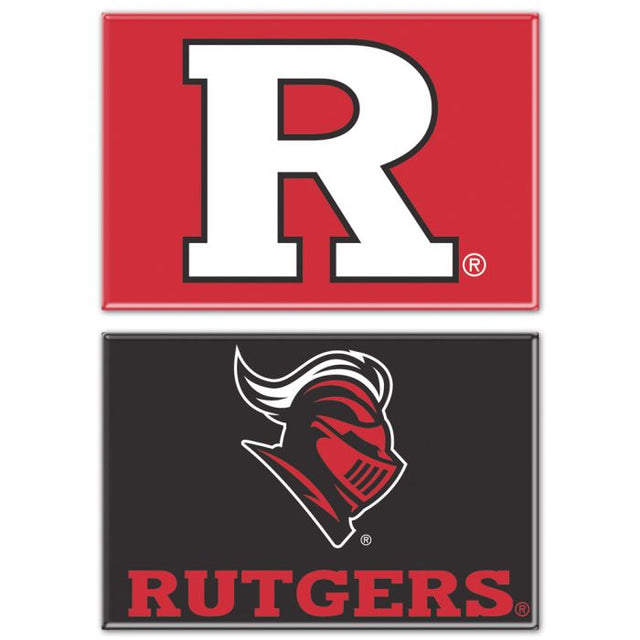 Rutgers Scarlet Knights Rectangle Magnet, 2pack 2" x 3"