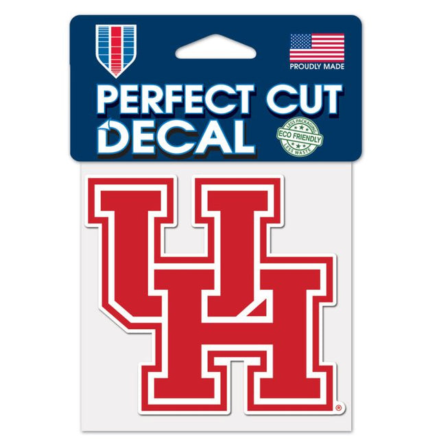 Calcomanía de corte perfecto de los Houston Cougars, 4" x 4"